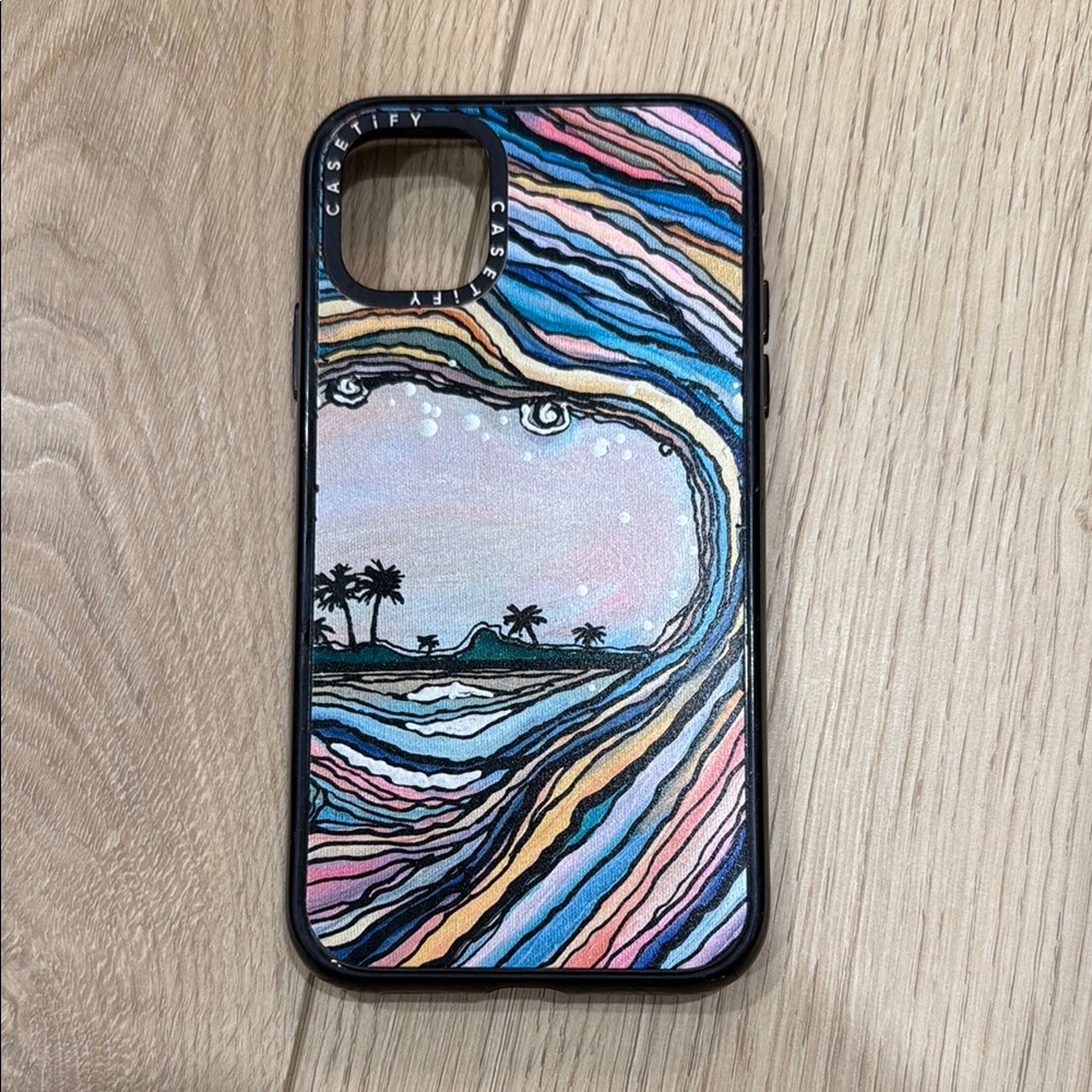 Casetify iPhone 11 impact case in the Waikiki wave design
